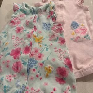 Little Me Pastel Baby Rompers (2) 9M